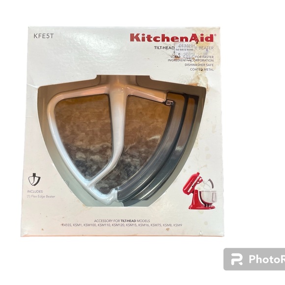 KitchenAid Kitchen Kitchenaid Kfe5t Flex Edge Beater Attachment For Stand Mixers Nib Retail
